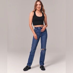 NWT A&F The 90’s Straight High Rise Jeans